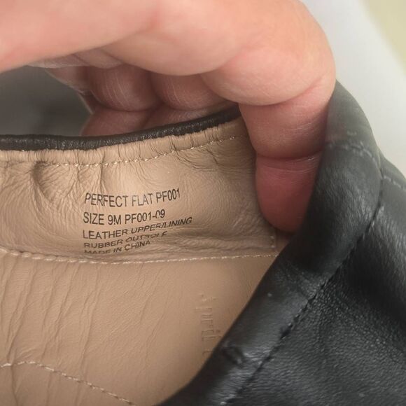 April Parker-Perfect Flat Ballet Shoes 9- Blk Leather Foldable Sole & Travel Bag - Picture 10 of 13